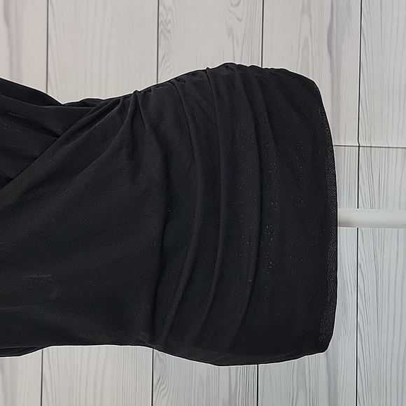 Kenneth Cole Reaction Top Sleeveless Faux Wrap - Black Womens Size S - Picture 3 of 10